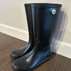 UGG Black Rain Boots